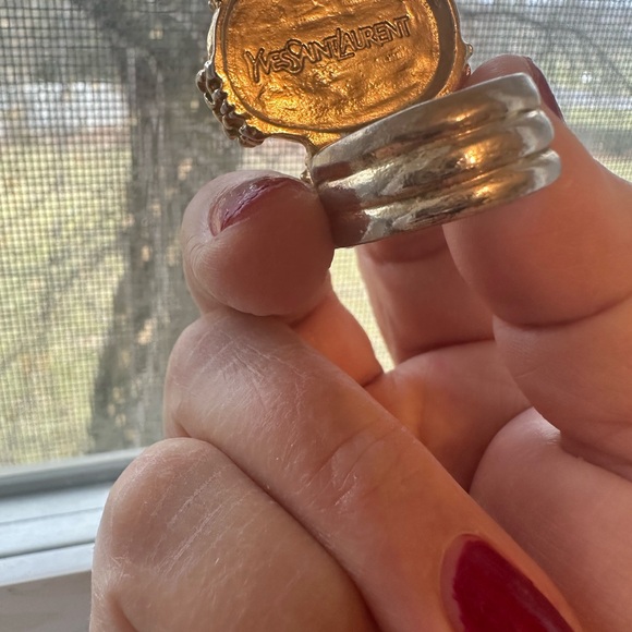 Vintage YSL rare Arty black ring size 7 - Picture 10 of 10
